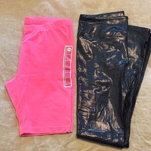 Pink and Black Kids Bottoms Set